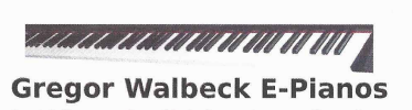 Gregor Walbeck E-Pianos