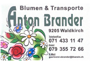 Anton Brander Blumen und Transporte